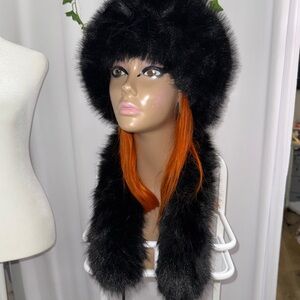 Brand new black fur hat